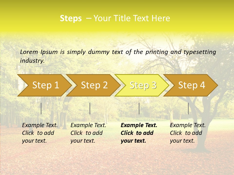Outdoor Tree Park PowerPoint Template