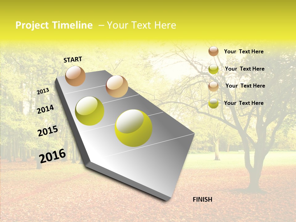 Outdoor Tree Park PowerPoint Template