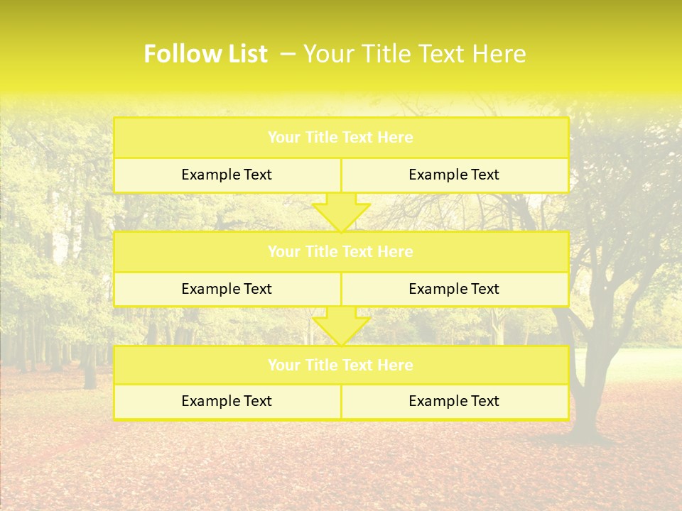 Outdoor Tree Park PowerPoint Template