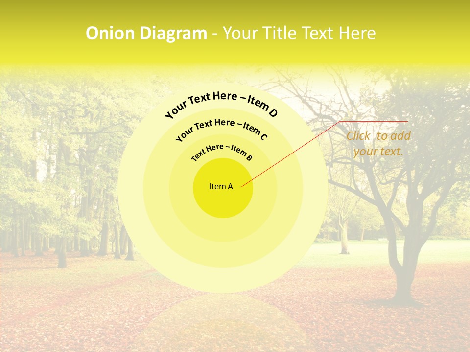 Outdoor Tree Park PowerPoint Template