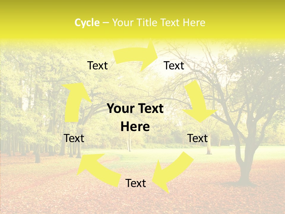 Outdoor Tree Park PowerPoint Template