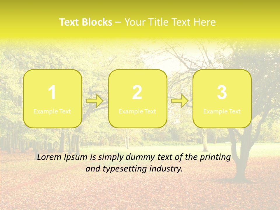 Outdoor Tree Park PowerPoint Template