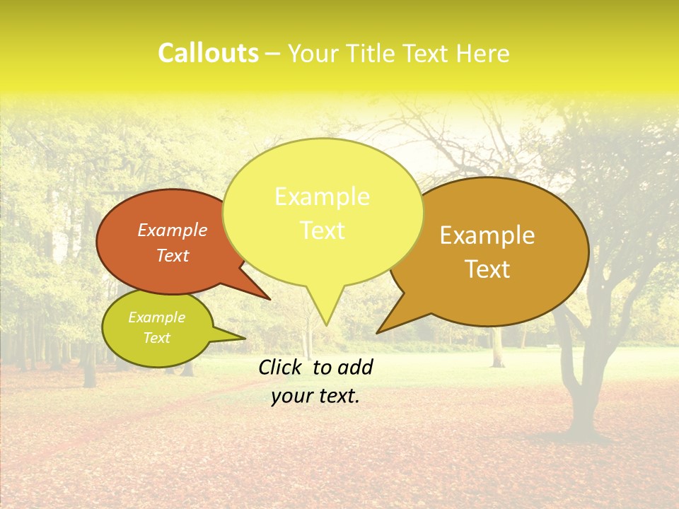 Outdoor Tree Park PowerPoint Template