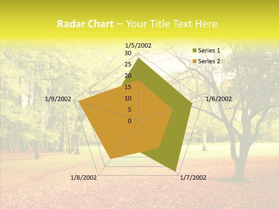 Outdoor Tree Park PowerPoint Template