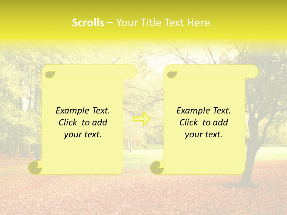 Outdoor Tree Park PowerPoint Template