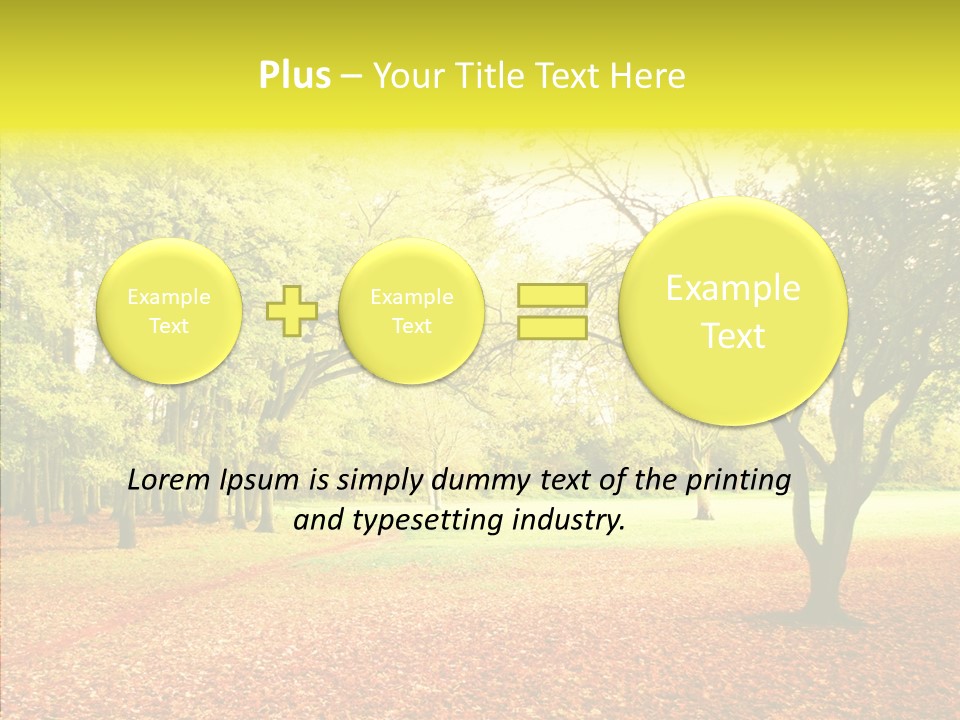 Outdoor Tree Park PowerPoint Template