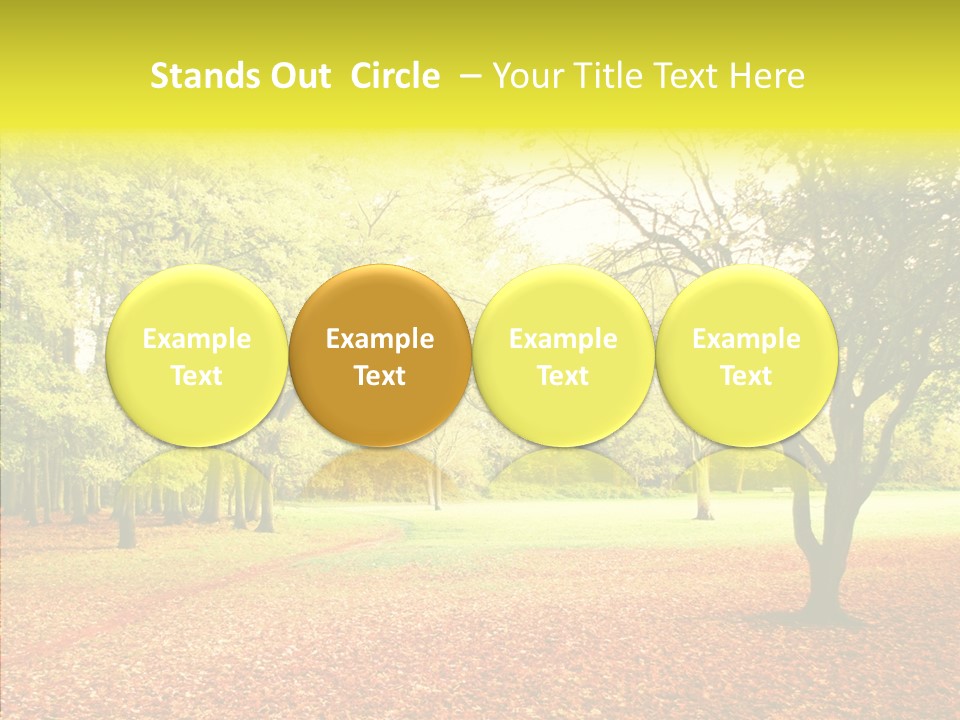 Outdoor Tree Park PowerPoint Template