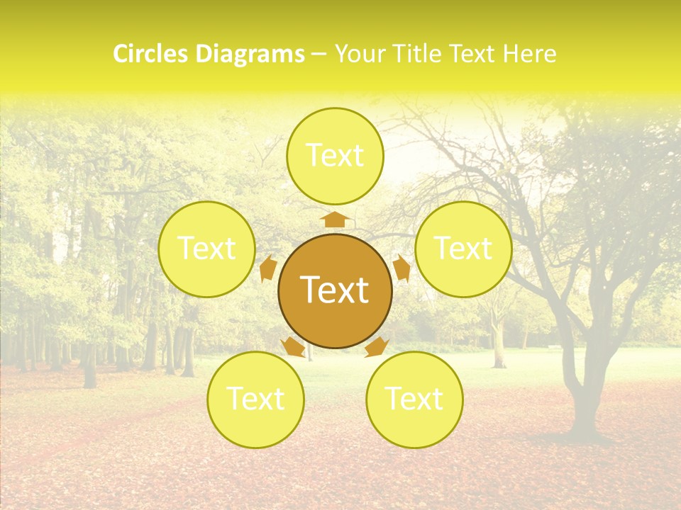 Outdoor Tree Park PowerPoint Template