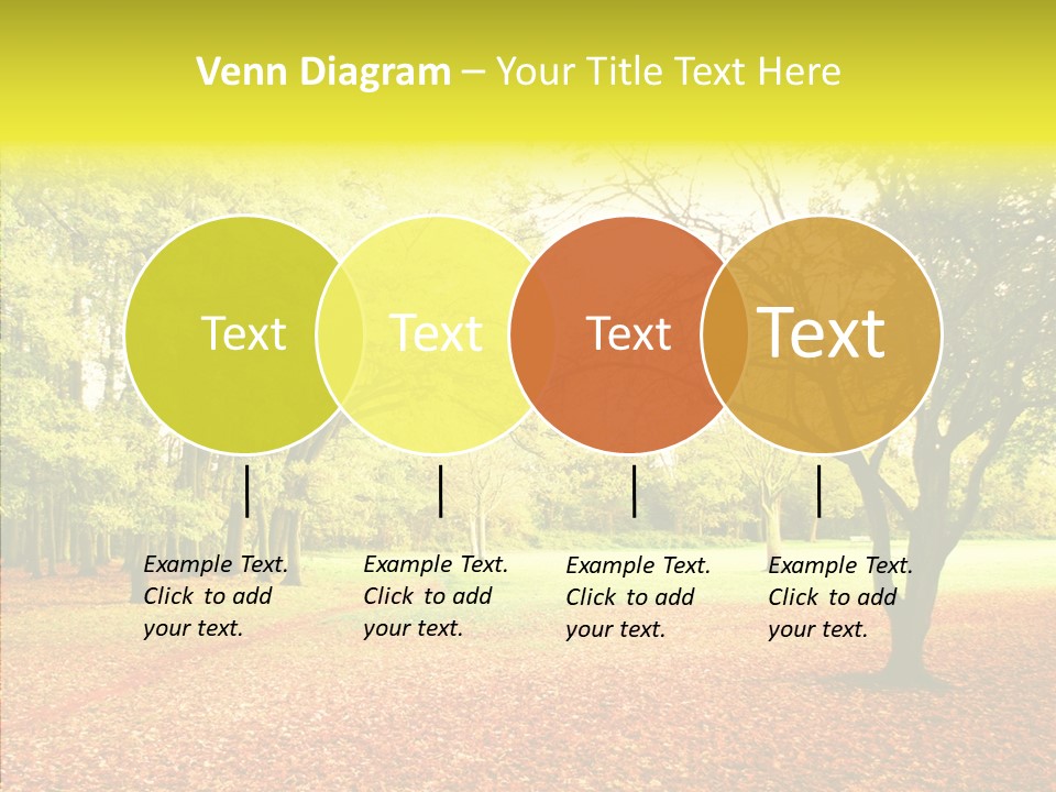 Outdoor Tree Park PowerPoint Template