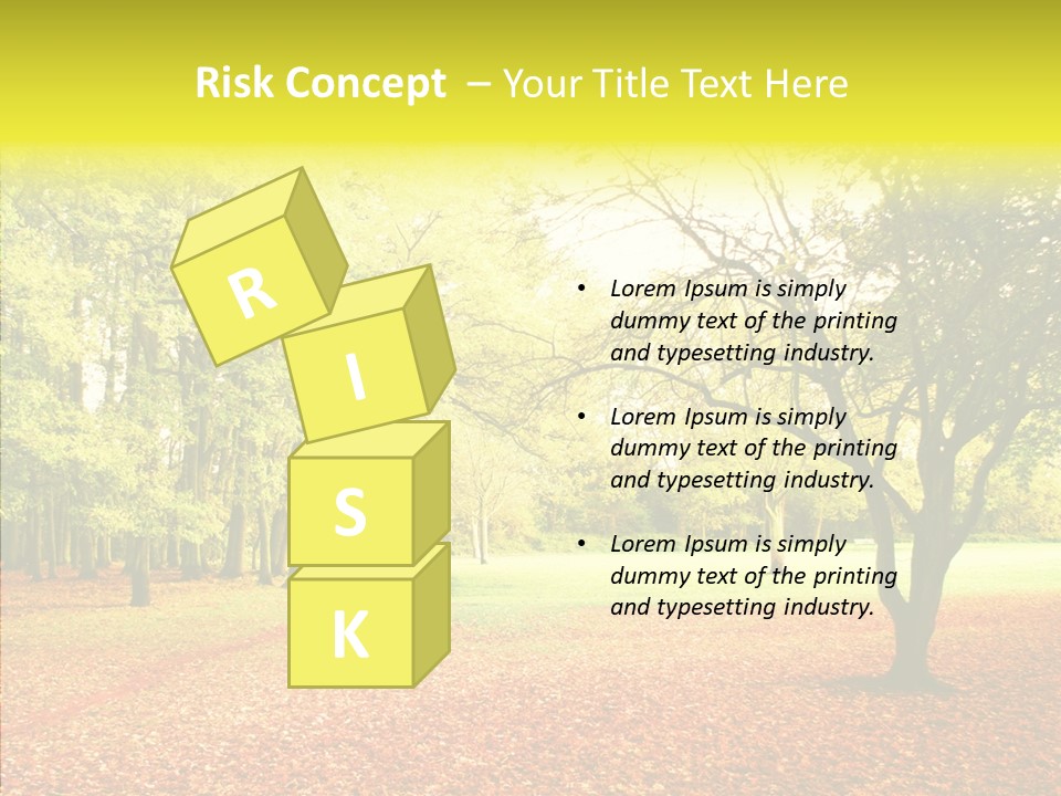 Outdoor Tree Park PowerPoint Template