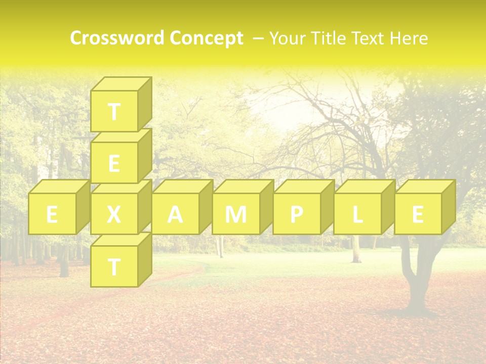 Outdoor Tree Park PowerPoint Template