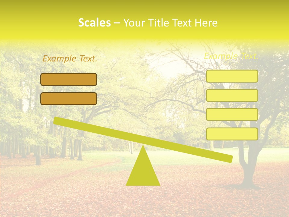 Outdoor Tree Park PowerPoint Template