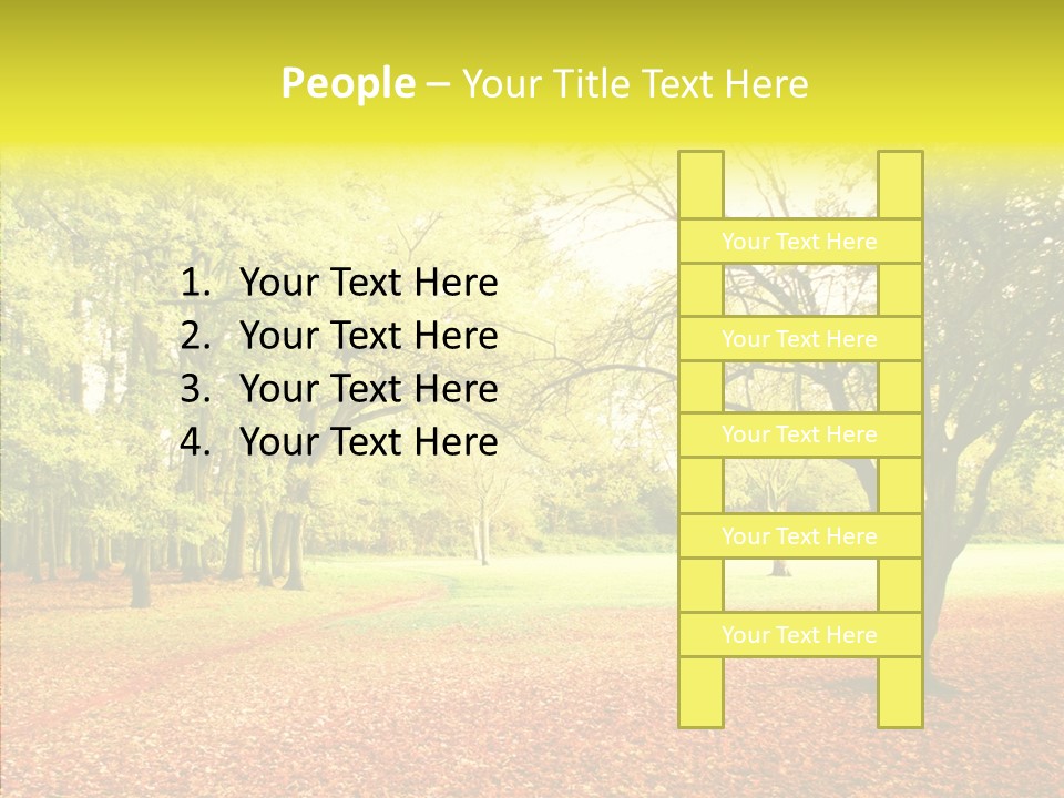 Outdoor Tree Park PowerPoint Template