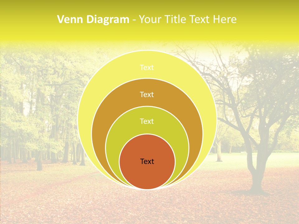 Outdoor Tree Park PowerPoint Template