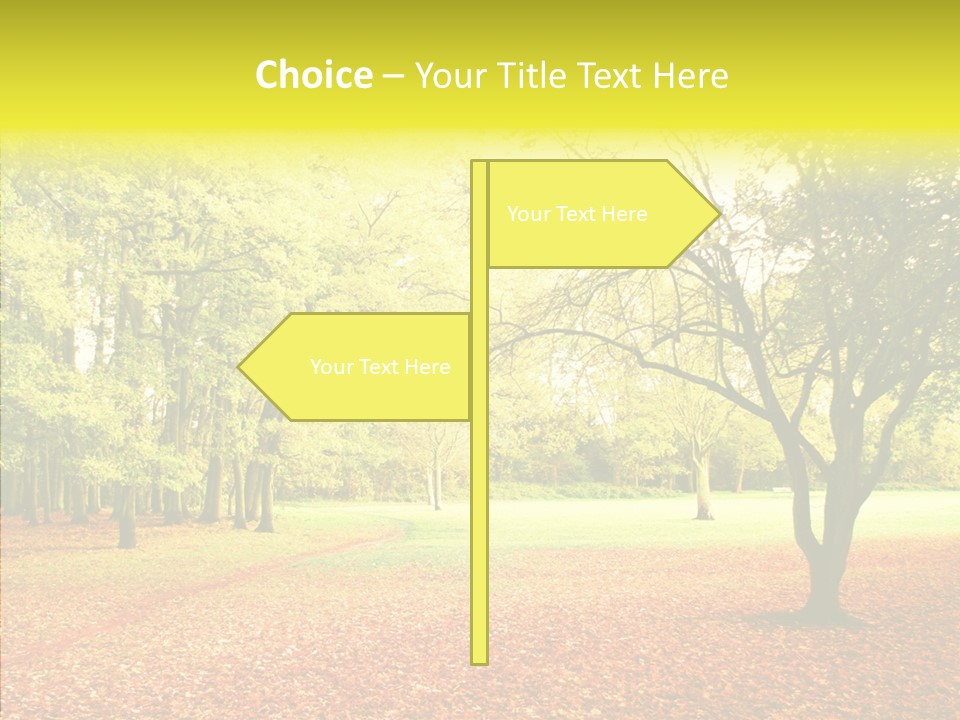 Outdoor Tree Park PowerPoint Template