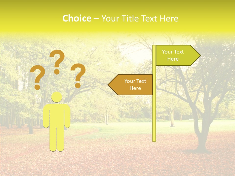 Outdoor Tree Park PowerPoint Template