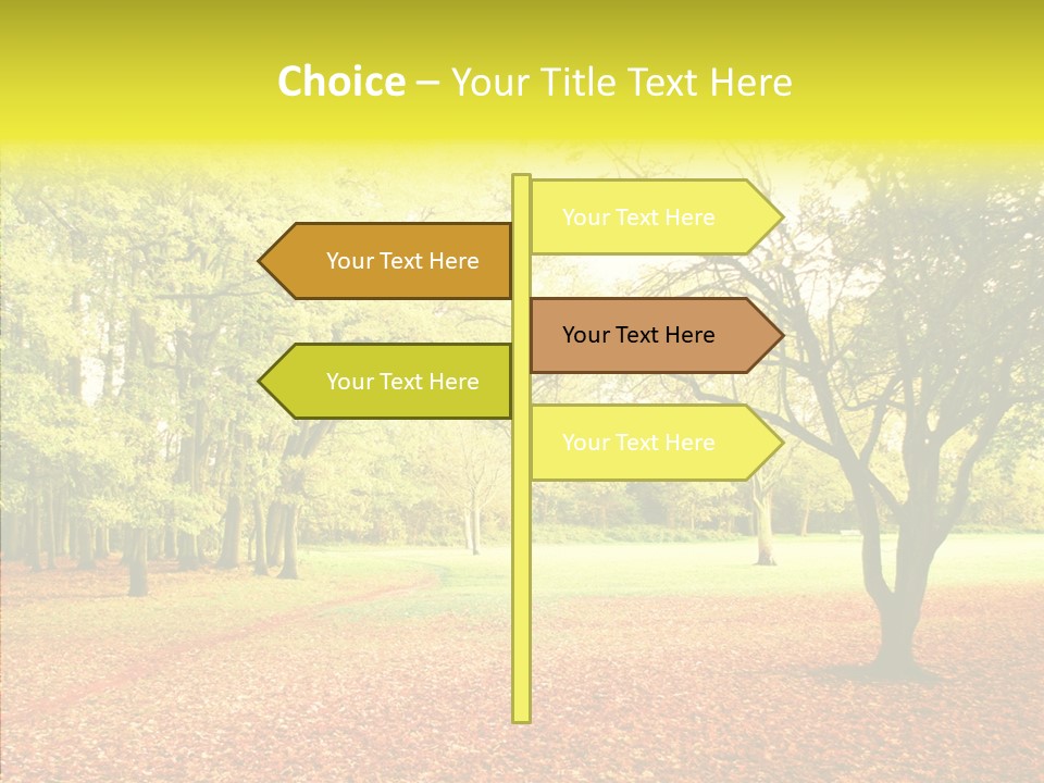 Outdoor Tree Park PowerPoint Template
