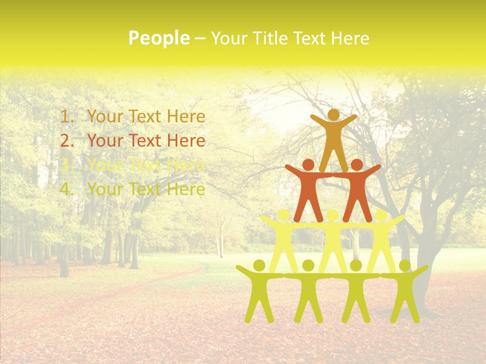 Outdoor Tree Park PowerPoint Template