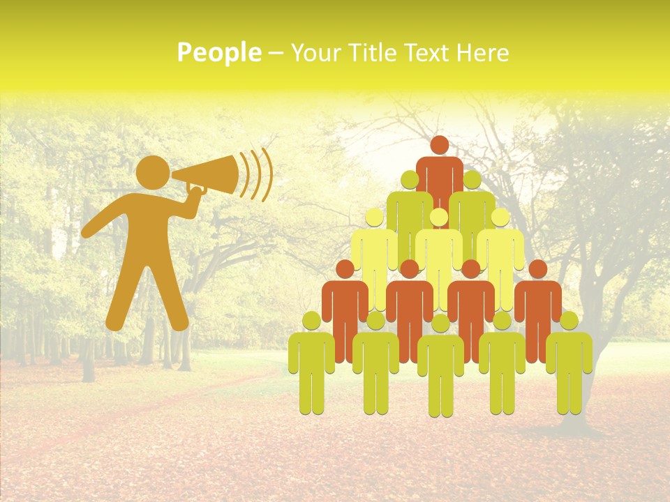 Outdoor Tree Park PowerPoint Template