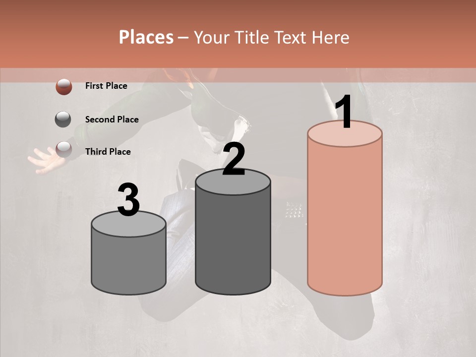 Gymnastic Man Hip Hop PowerPoint Template