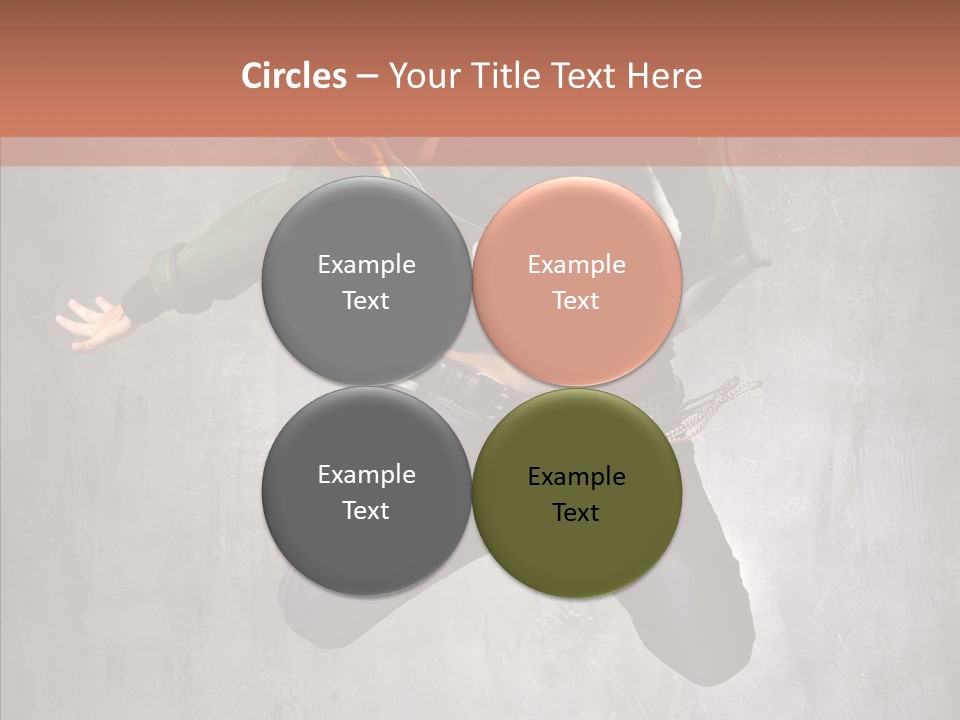 Gymnastic Man Hip Hop PowerPoint Template