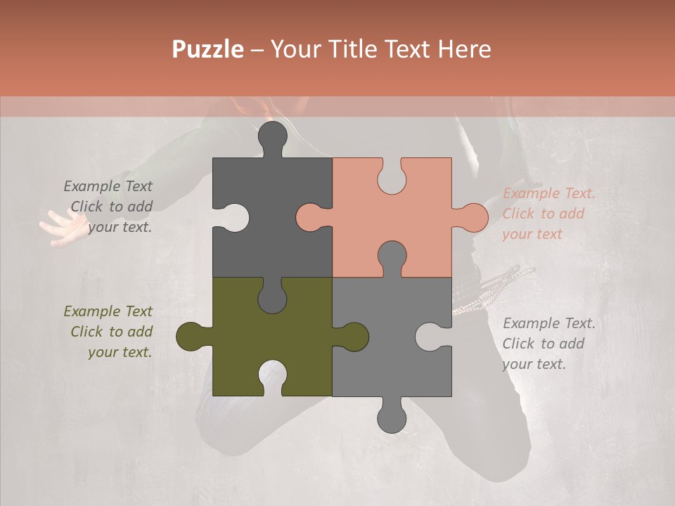 Gymnastic Man Hip Hop PowerPoint Template