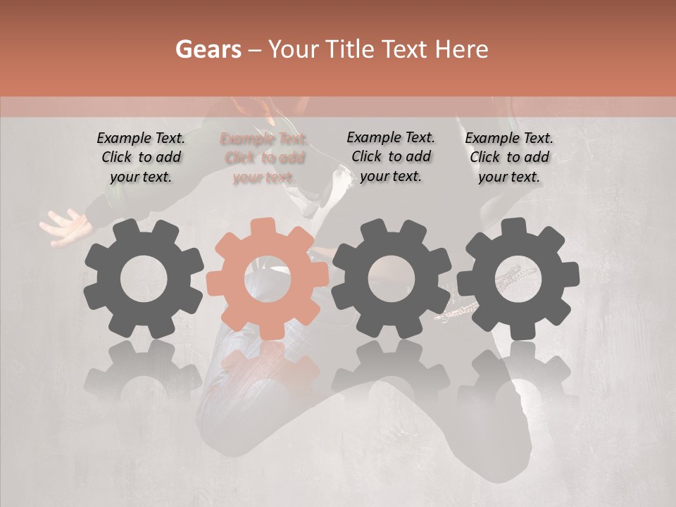 Gymnastic Man Hip Hop PowerPoint Template