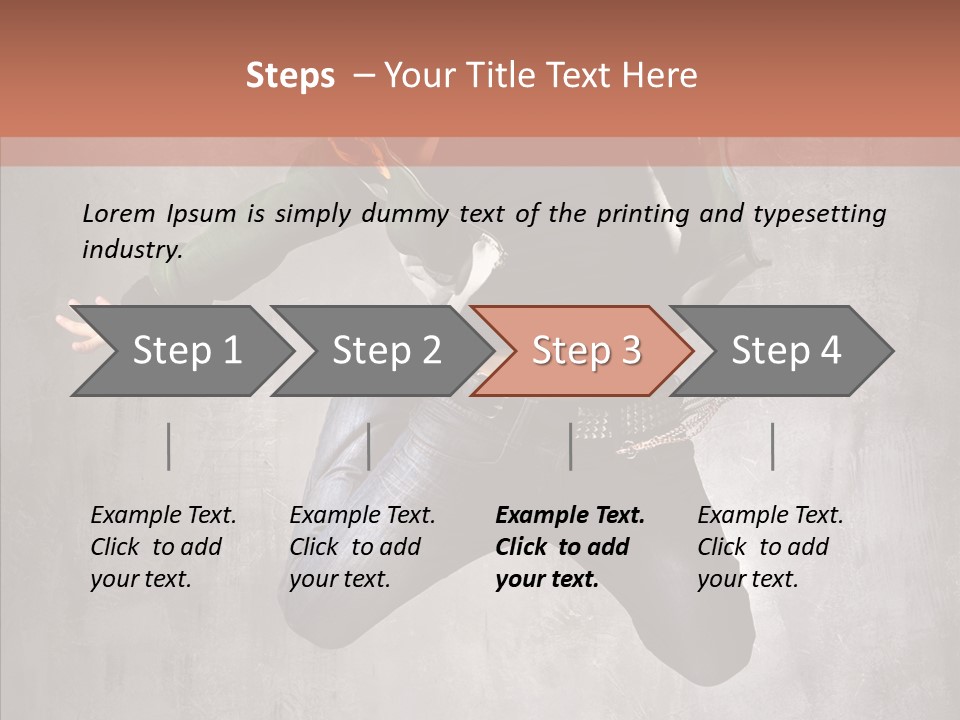 Gymnastic Man Hip Hop PowerPoint Template