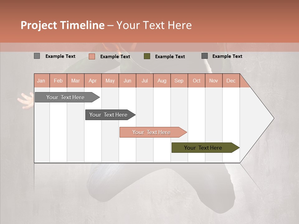 Gymnastic Man Hip Hop PowerPoint Template