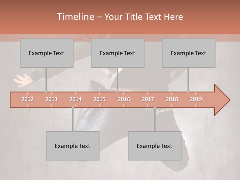 Gymnastic Man Hip Hop PowerPoint Template