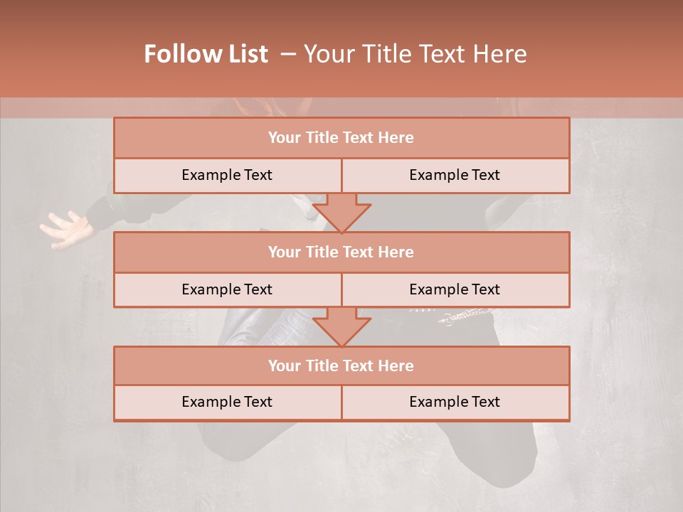 Gymnastic Man Hip Hop PowerPoint Template