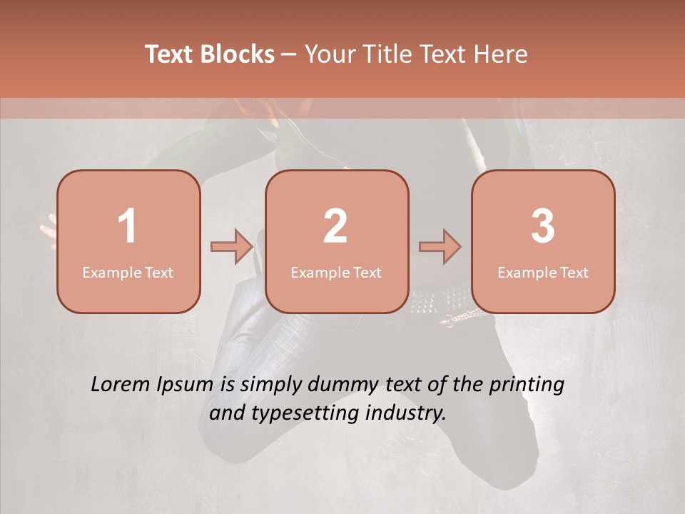 Gymnastic Man Hip Hop PowerPoint Template