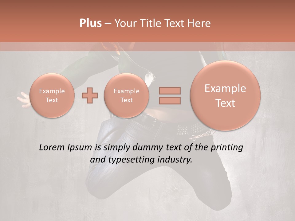 Gymnastic Man Hip Hop PowerPoint Template