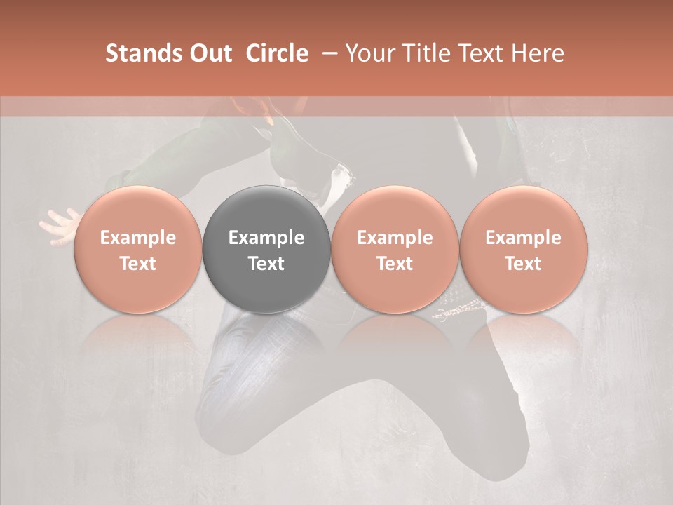 Gymnastic Man Hip Hop PowerPoint Template