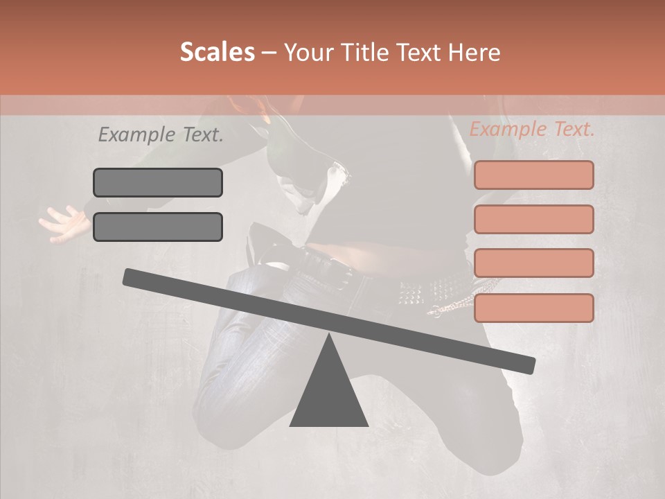 Gymnastic Man Hip Hop PowerPoint Template