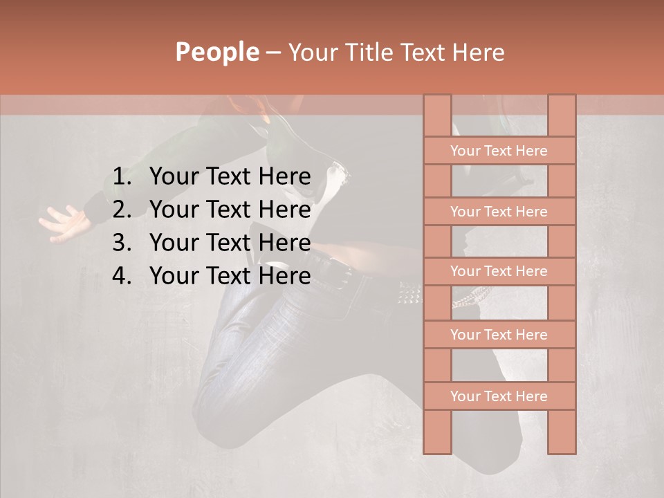 Gymnastic Man Hip Hop PowerPoint Template