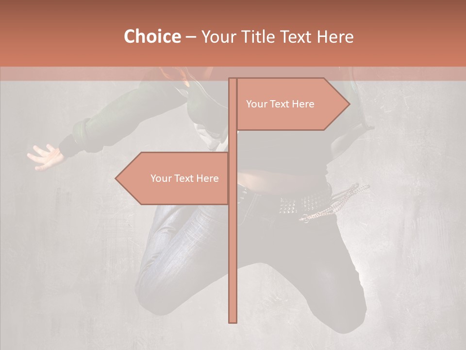 Gymnastic Man Hip Hop PowerPoint Template