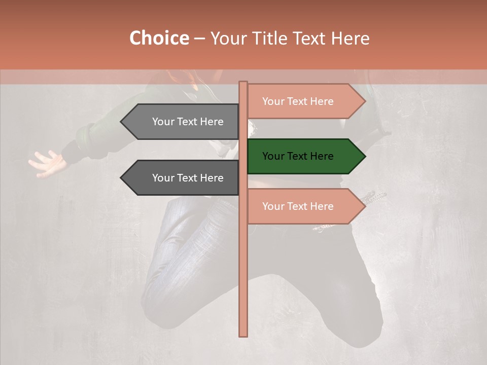 Gymnastic Man Hip Hop PowerPoint Template