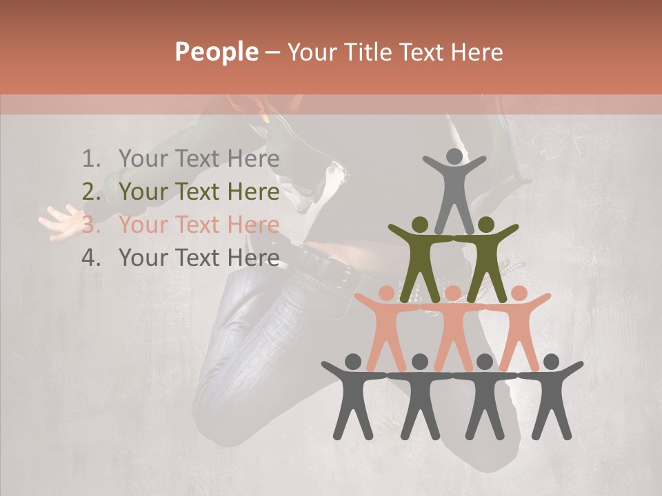 Gymnastic Man Hip Hop PowerPoint Template