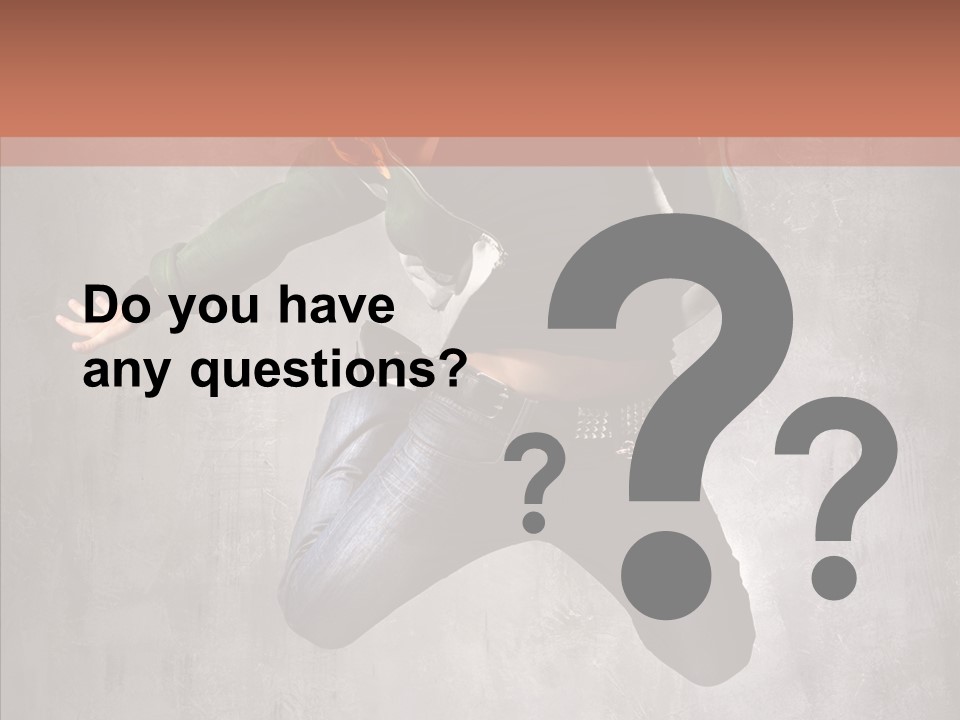 Gymnastic Man Hip Hop PowerPoint Template