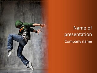 Hip Hop Posing Break Dance PowerPoint Template