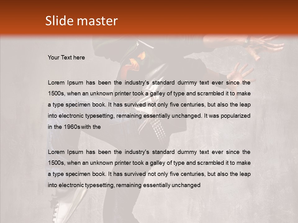 Hip Hop Posing Break Dance PowerPoint Template