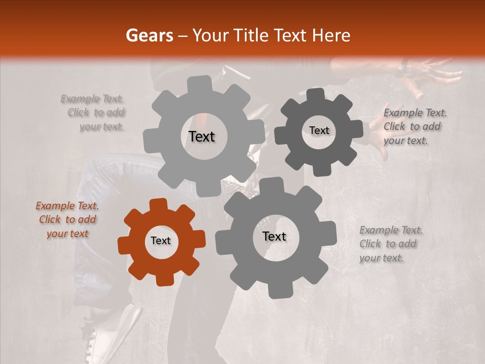 Hip Hop Posing Break Dance PowerPoint Template