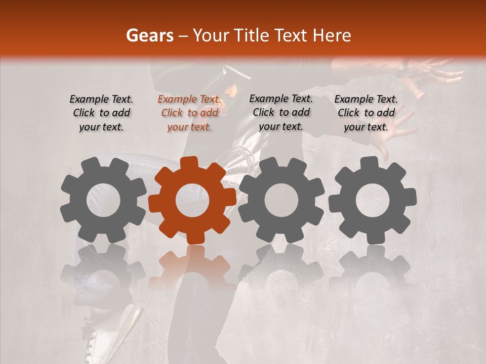 Hip Hop Posing Break Dance PowerPoint Template