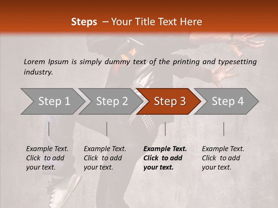 Hip Hop Posing Break Dance PowerPoint Template