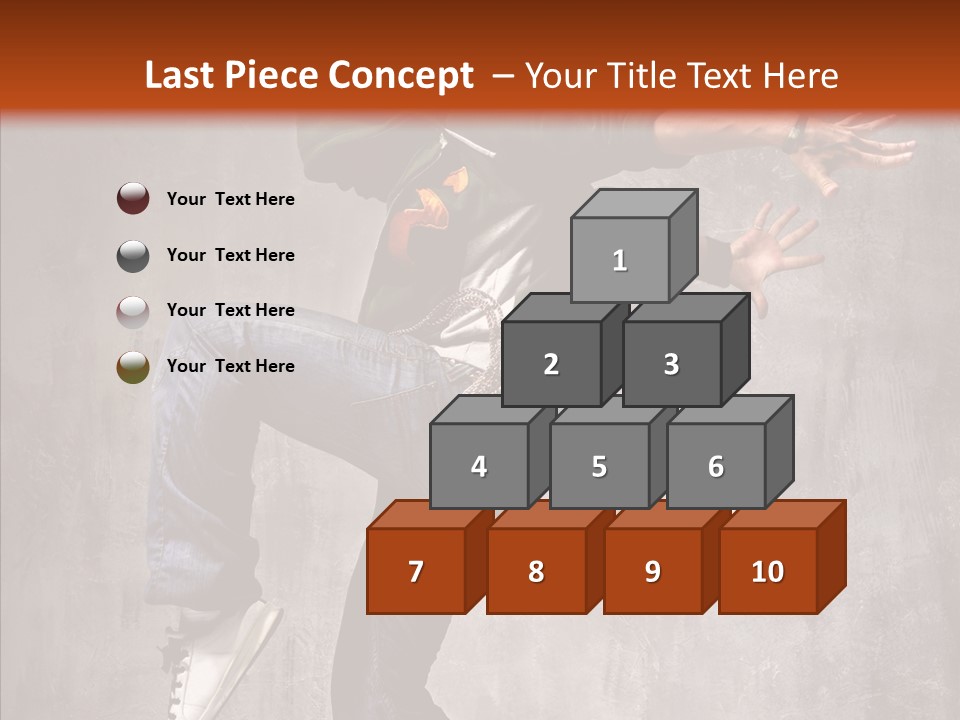 Hip Hop Posing Break Dance PowerPoint Template