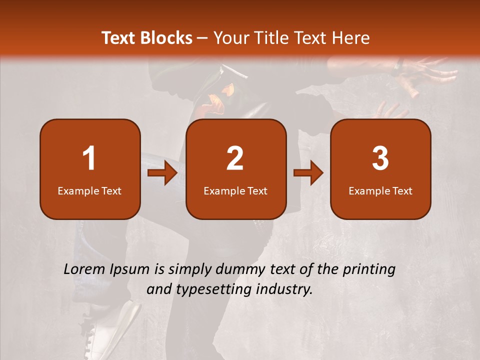 Hip Hop Posing Break Dance PowerPoint Template