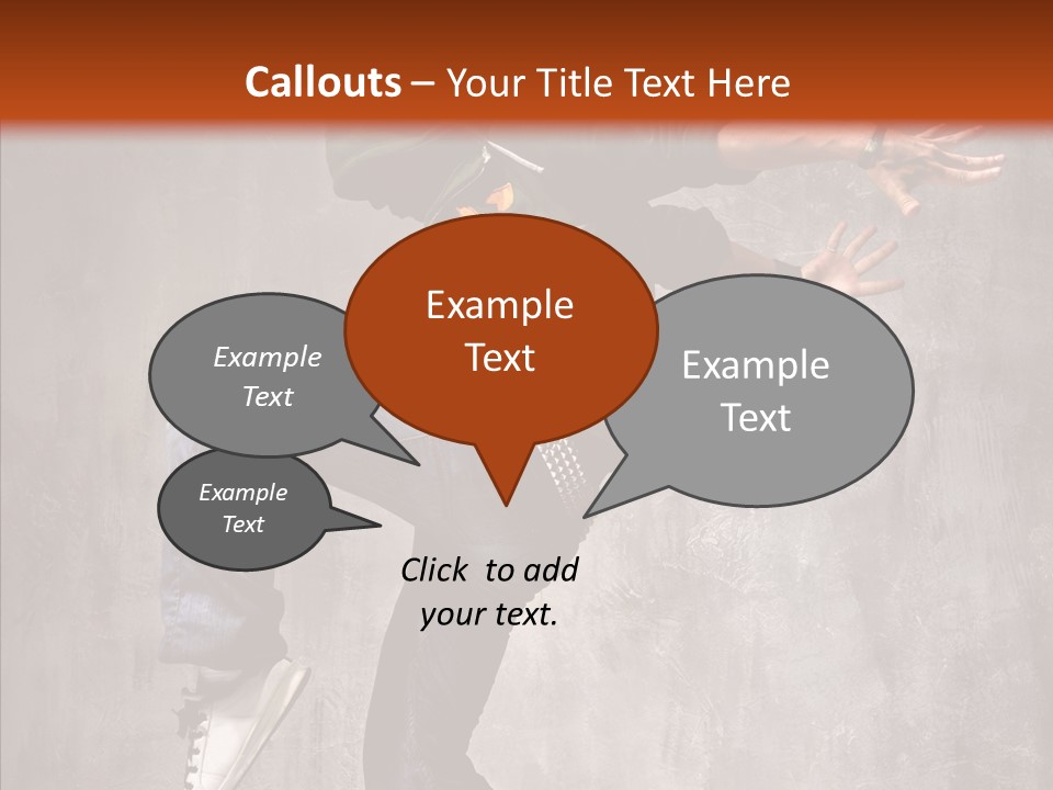 Hip Hop Posing Break Dance PowerPoint Template