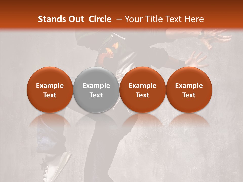 Hip Hop Posing Break Dance PowerPoint Template