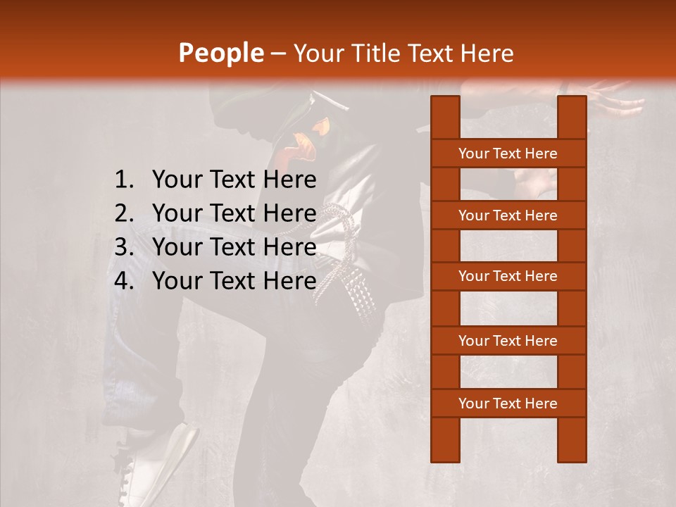 Hip Hop Posing Break Dance PowerPoint Template